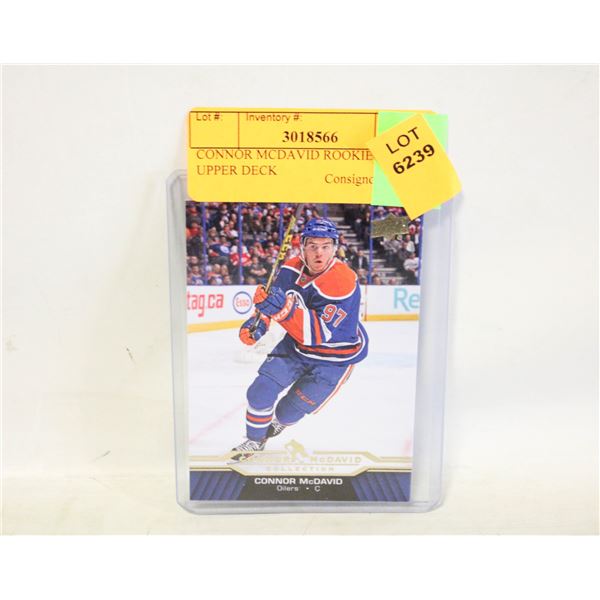 CONNOR MCDAVID ROOKIE 2015-16 UPPER DECK