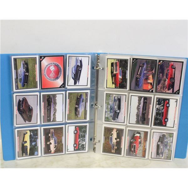 BINDER WITH 300+ NASCAR & CAR CARDS
