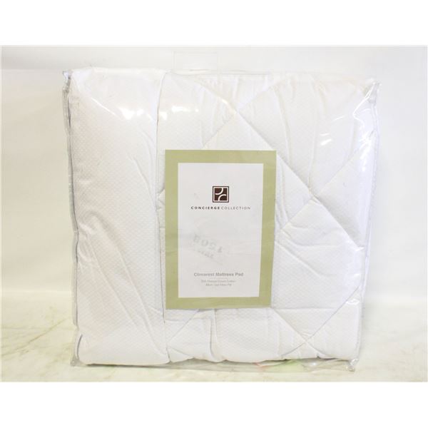 CONCIERGE COLLECTION COTTON MATTRESS PADS TWIN