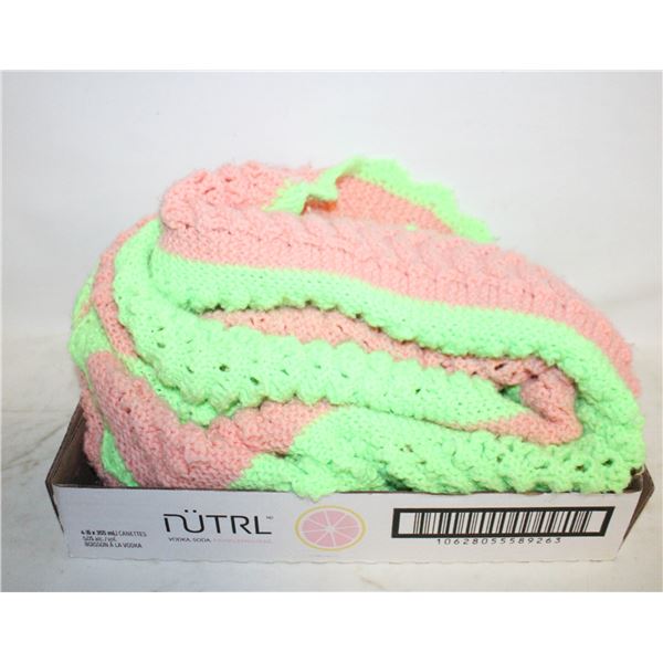 HANDMADE KNITTED/CROCHET BLANKET