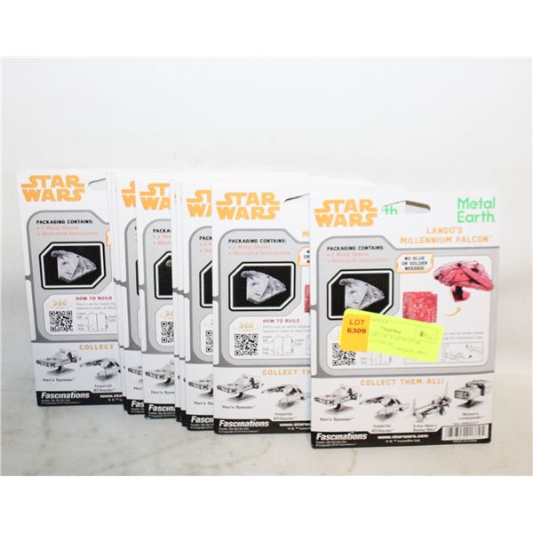 LOT OF 10 METAL EARTH STAR WARS MILLENNIUM