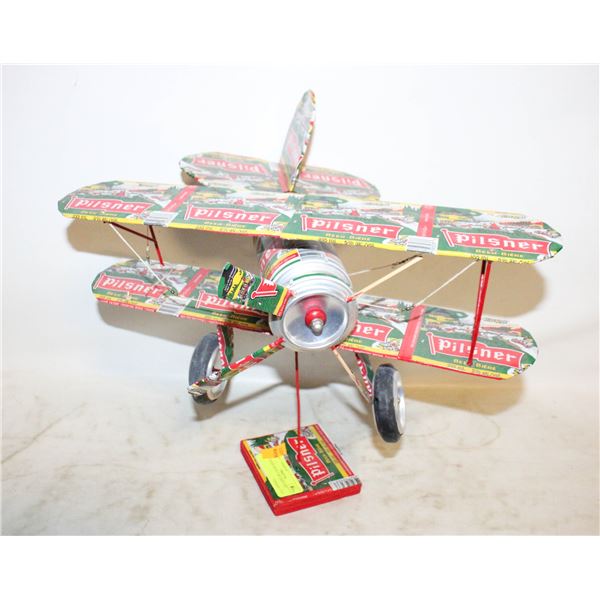 PILSNER BEER CAR AIRPLANE