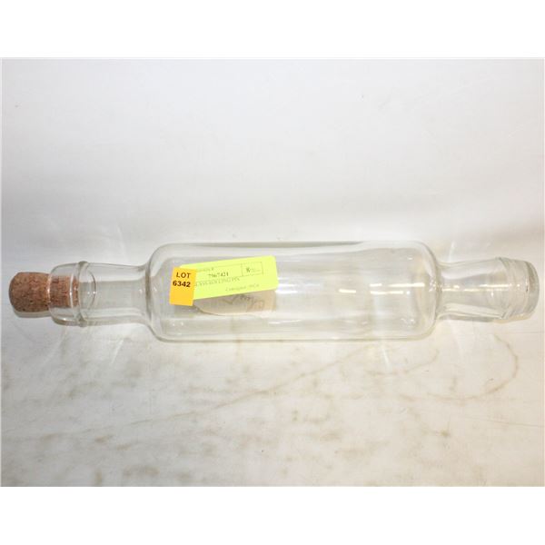 1920'S GLASS ROLLING PIN