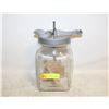 Image 1 : ANTIQUE GLASS BUTTER CHURN NO HANDLE