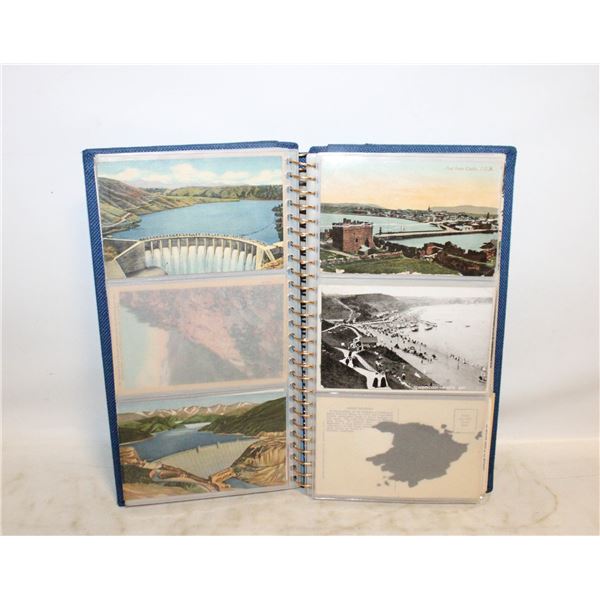 BOOK FULL OF VINTAGE POSTCARDS ASSTD