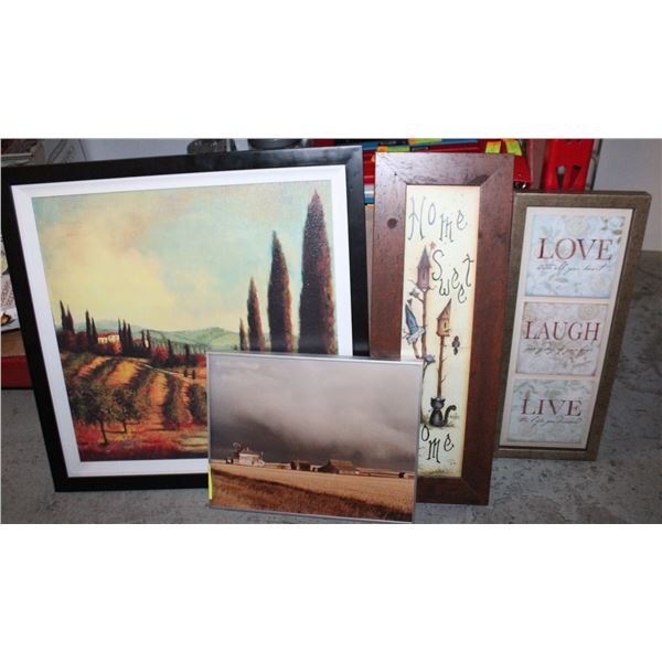 FARM WALL DECOR HOME SWEET HOME / LOVE-LAUGH-LIVE
