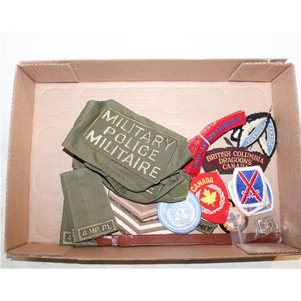 BOX OF MILITARY PATCHES