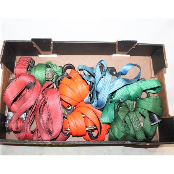 FLAT OF RATCHET STRAPS INC SNAP-ON