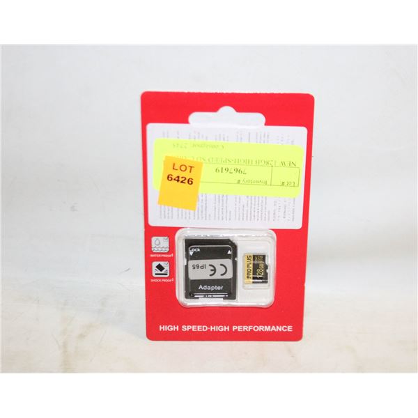 NEW 128GB HIGH-SPEED SD CARD,