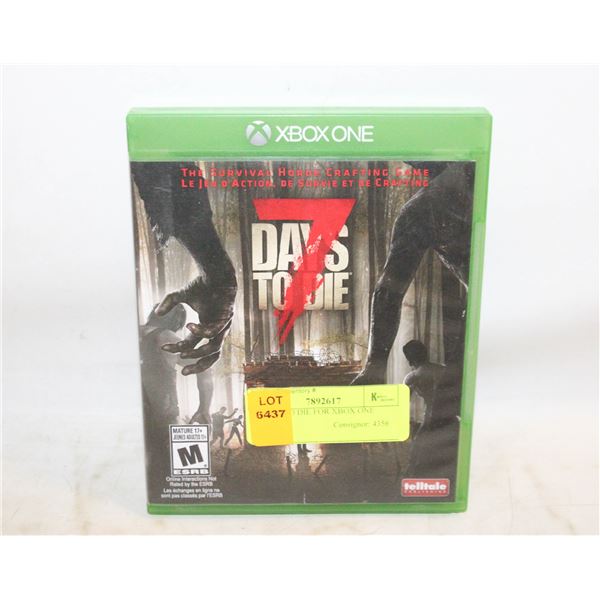 7 DAYS TO DIE FOR XBOX ONE