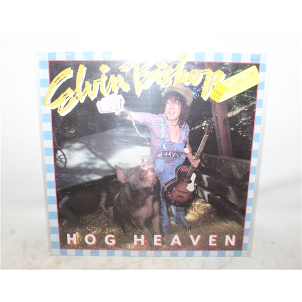 ELVIN BISHOP, HOG HEAVEN VINYL RECORD ALBUM