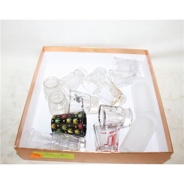 15 VARIOUS SHOOTER GLASSES