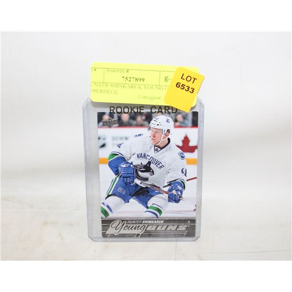 HUNTER SHINKARUK YOUNG GUNS UPPERDECK