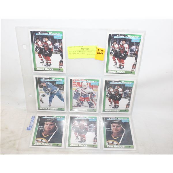 8 SUPER ROOKIES 81-82 OPC RICCI SUNDIN RICHTER