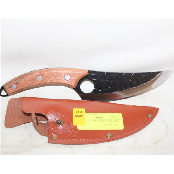 NEW OUTDOOR KNIFE W/ SHEATHE