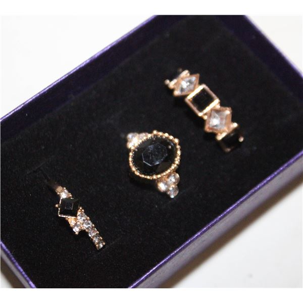 NEW 3PCS/SET RING SET SZ8