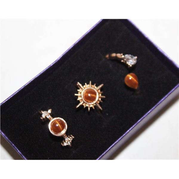 NEW 3PCS/SET RING SET ADJUSTABLE SZ
