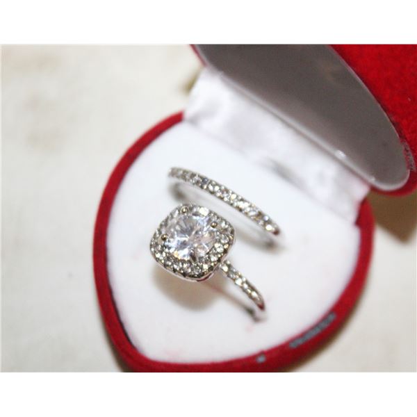 NEW 2PCS/SET RING SET SZ8