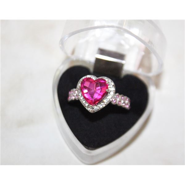 NEW HEART SHAPE RING SZ8