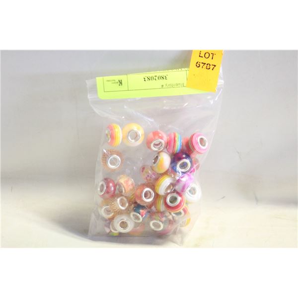 NEW 40 MULTIPLE COLOR BRACELET BEADS