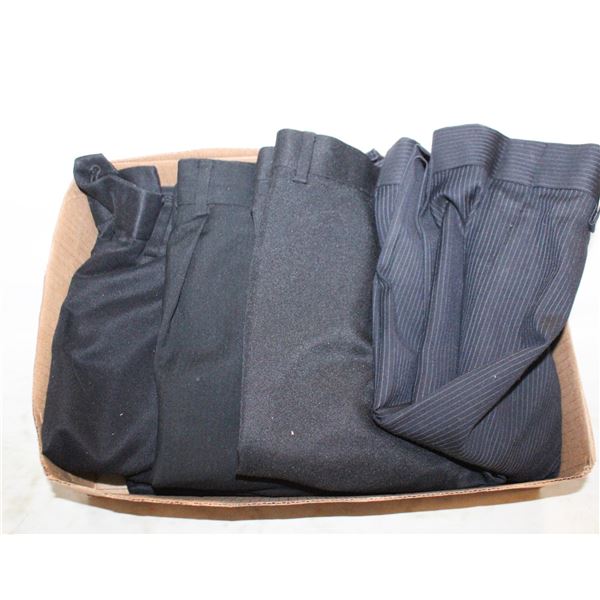 4 PAIR DRESS PANTS SIZE 36
