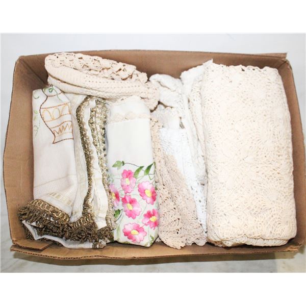 VINTAGE CROCHET TABLE CLOTH & MORE