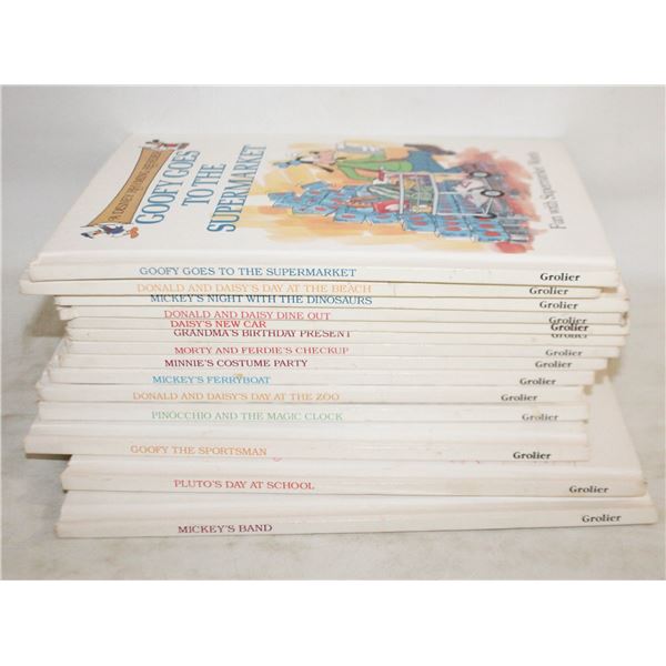 14 VINTAGE HARD COVER DISNEY RHYMING READER BOOKS