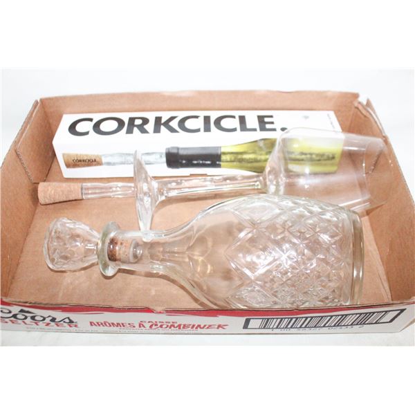 WINE ICICLE WITH CORK (FOR FREEZER),