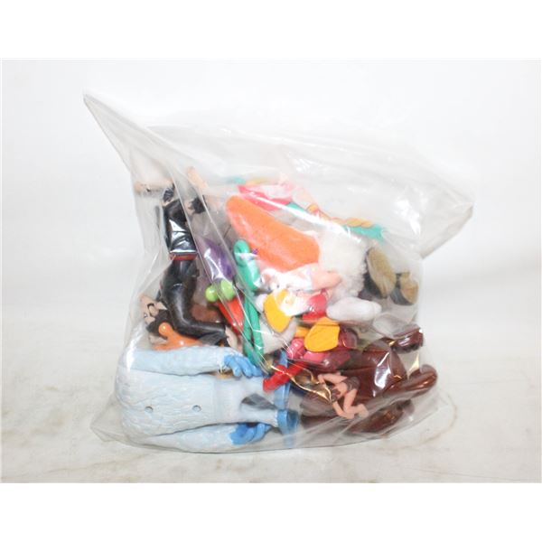 BAG OF DISNEY CHARACTERS 12 VARIOUS ASSORTED