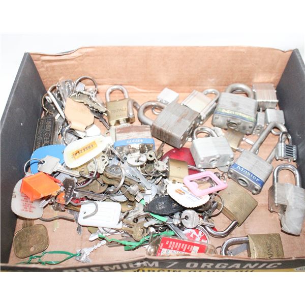 ASSORTED LOCKS & KEYS