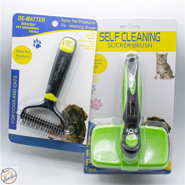 #4496-DOG AND CAT DE-MATTING BRUSH AND