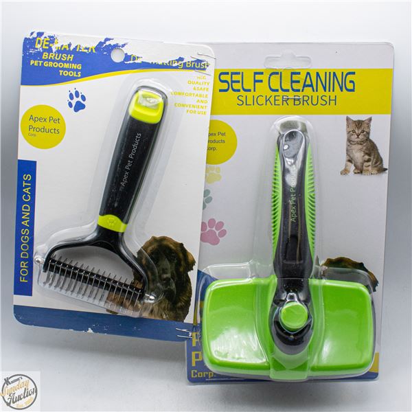 #4497-DOG AND CAT DE-MATTING BRUSH AND