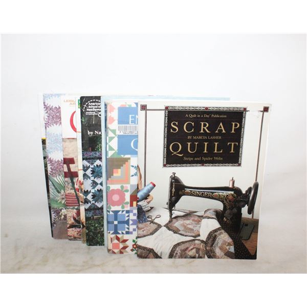 8 QUILTING BOOKS WITH PATTERNS