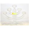 Image 1 : VINTAGE 5 ARM CRYSTAL CANDELABRA 12" X 13"
