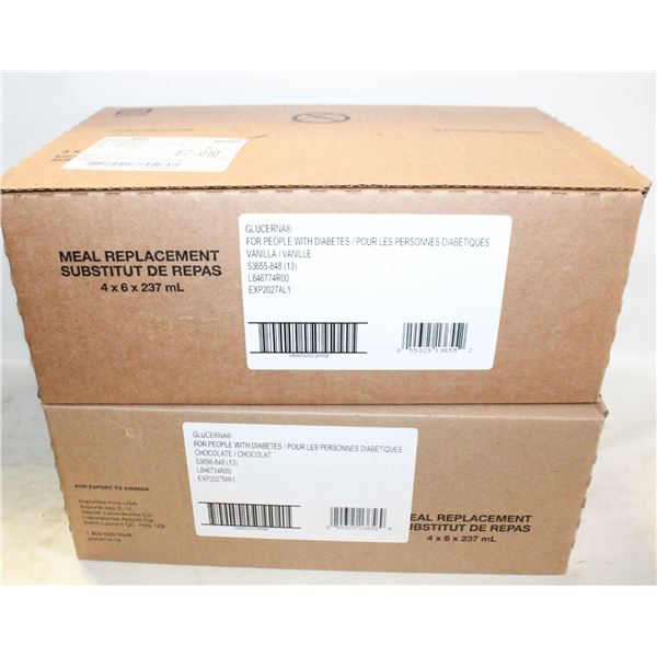 LOT OF 24 - 2 CASES OF GLUCERNA EXP APR 2027