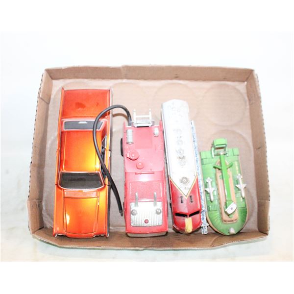 LOT OF 4 VARIOUS COLLECTOR ITEMS - CAR,