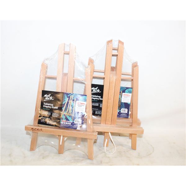 3 TABLETOP DISPLAY EASELS 12"HI