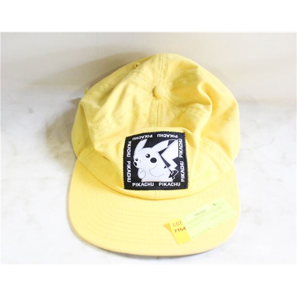 POKEMON PIKACHU 025 YELLOW ADJUSTABLE HAT