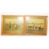 Image 1 : PAIR OF ESTATE FRAMED WALL HANGING