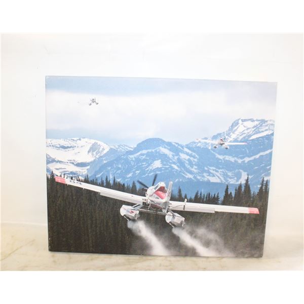 ESTATE PLANE CANVAS WALL HANGING