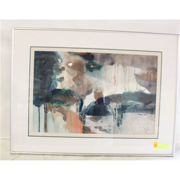 WATER COLORING PAINTING IN FRAMED SIGNED