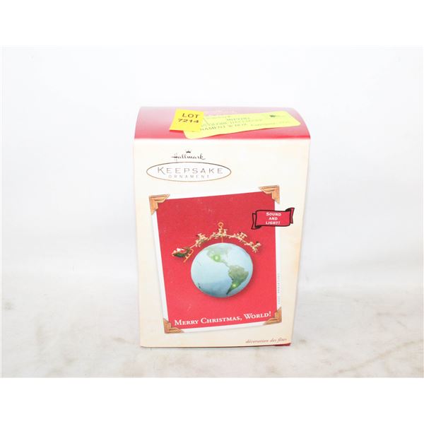 XMAS GLOBE HALLMARK ORNAMENT W BOX