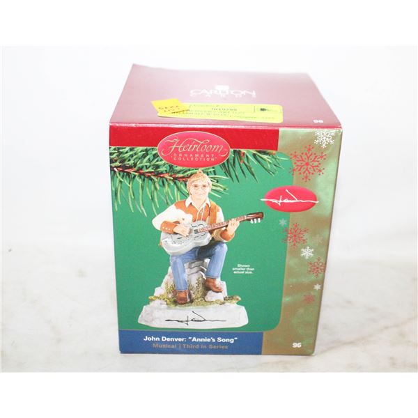 JOHN DENVER CARLTON ORNAMENT W BOX