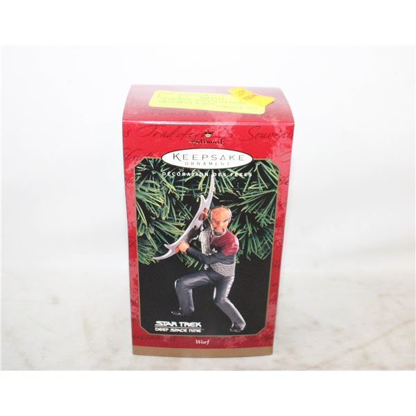 STAR TREK WORF HALLMARK ORNAMENT W BOX