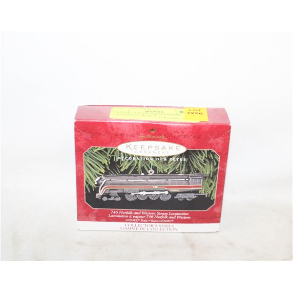 LIONEL 746 LOCO HALLMARK ORNAMENT W BOX