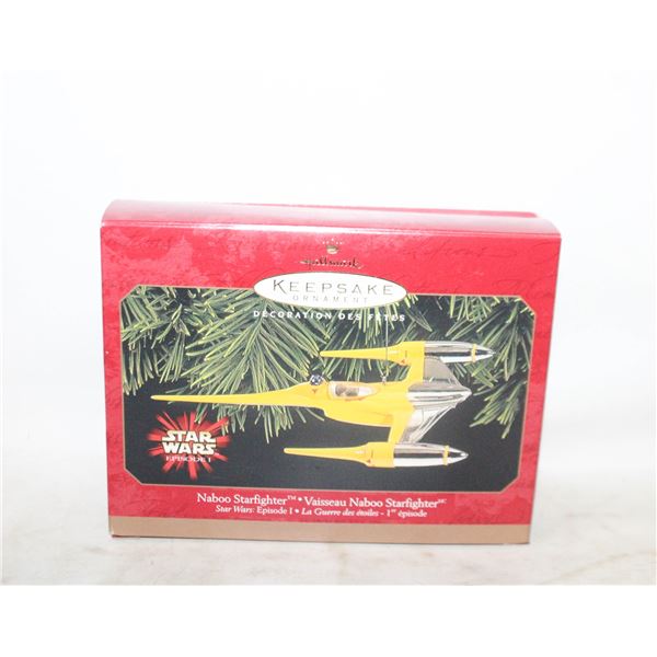 STAR WARS STARFIGHTER HALLMARK ORNAMENT W BOX