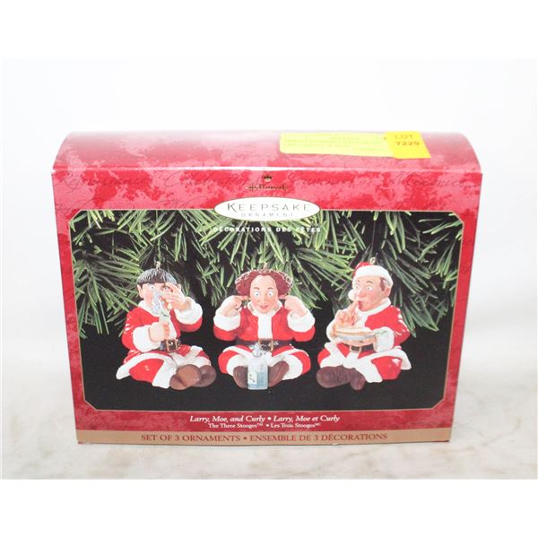 THREE STOOGES HALLMARK ORNAMENT W BOX