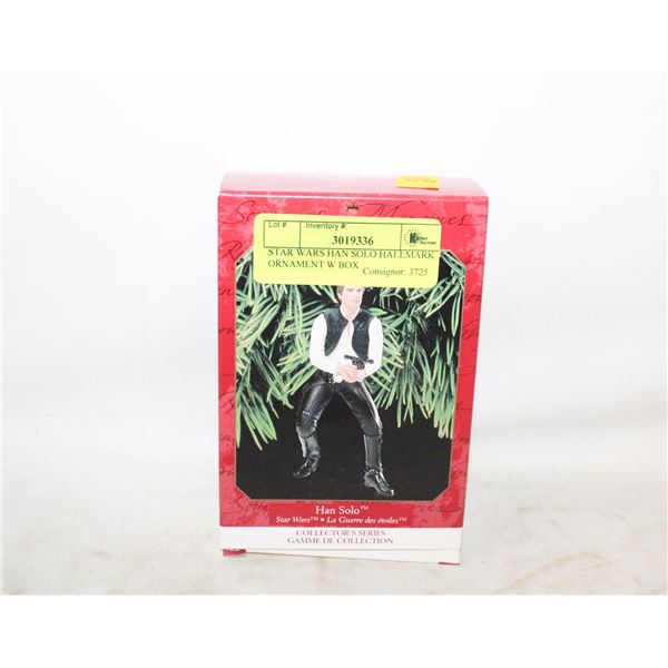 STAR WARS HAN SOLO HALLMARK ORNAMENT W BOX