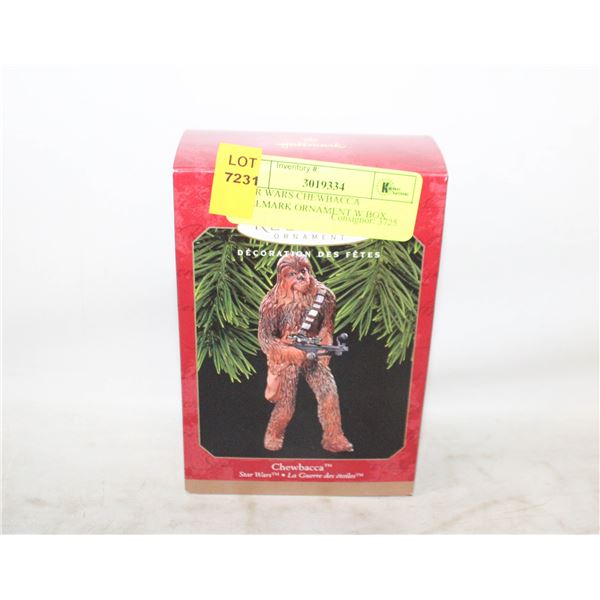 STAR WARS CHEWBACCA HALLMARK ORNAMENT W BOX