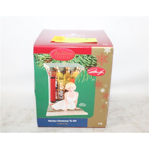 MARILYN MONROE CARLTON ORNAMENT W BOX